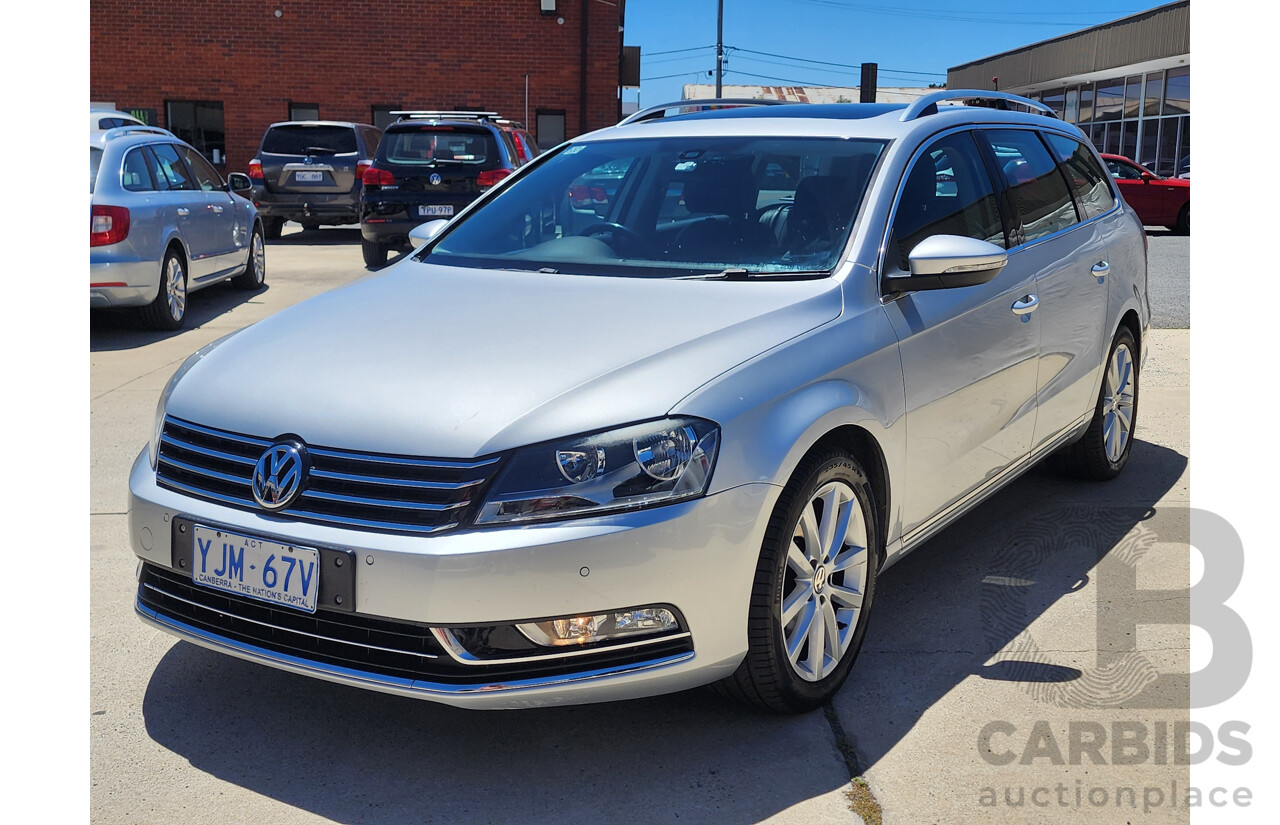5/2013 Volkswagen Passat 130 TDI Highline 3C MY13.5 4d Wagon Silver 2.0L
