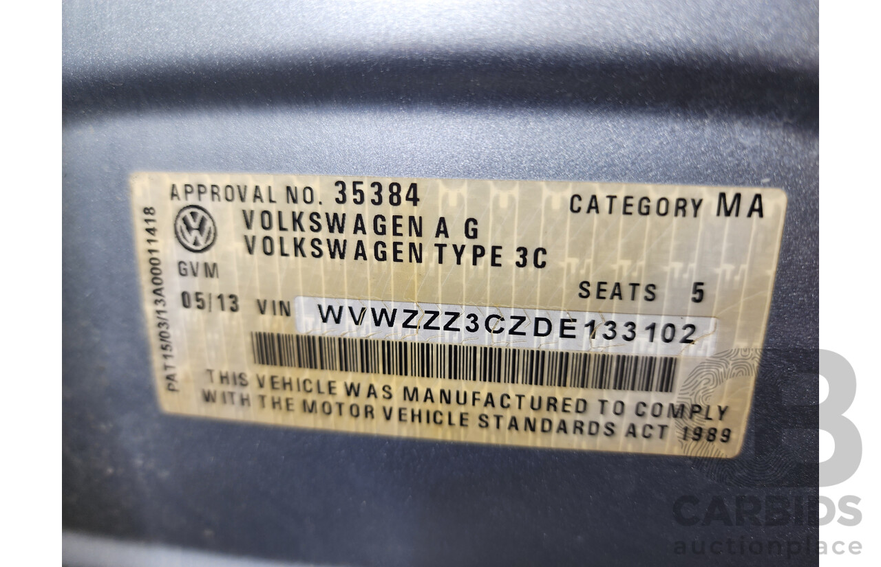 5/2013 Volkswagen Passat 130 TDI Highline 3C MY13.5 4d Wagon Silver 2.0L