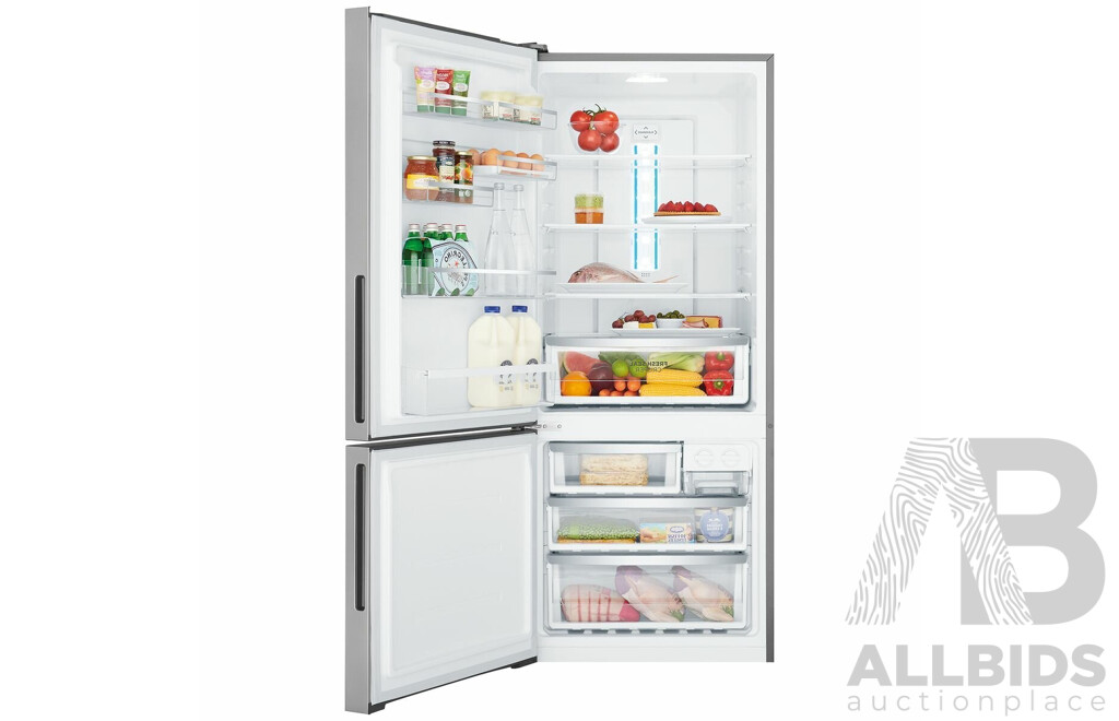 Westinghouse 425L Bottom Freezer Fridge - Silver (WBE4302AC ) - ORP $1,599