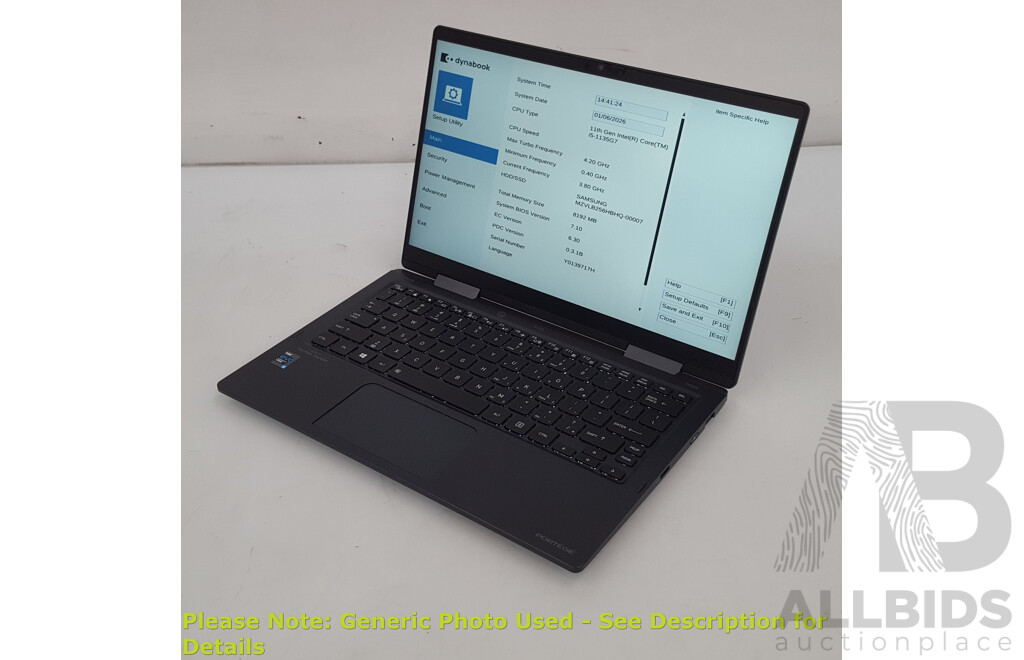 Toshiba Dynabook Portege X30W-J 11th Gen Intel Evo Core i5 (1135G7) 2.40GHz-4.20GHz 4-Core CPU 13-Inch Laptop