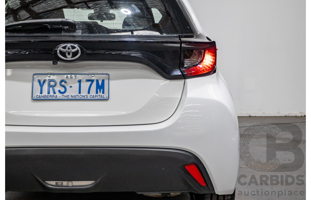 6/2020 Toyota Yaris Ascent Sport MXPA10R 5D Hatchback Glacier White 1.5L