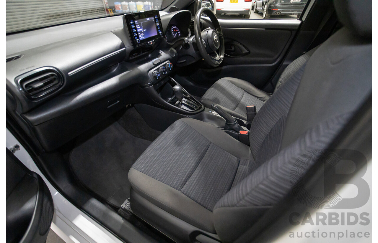 6/2020 Toyota Yaris Ascent Sport MXPA10R 5D Hatchback Glacier White 1.5L