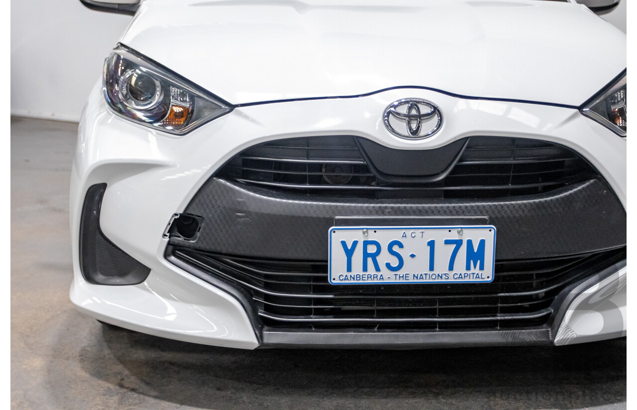 6/2020 Toyota Yaris Ascent Sport MXPA10R 5D Hatchback Glacier White 1.5L