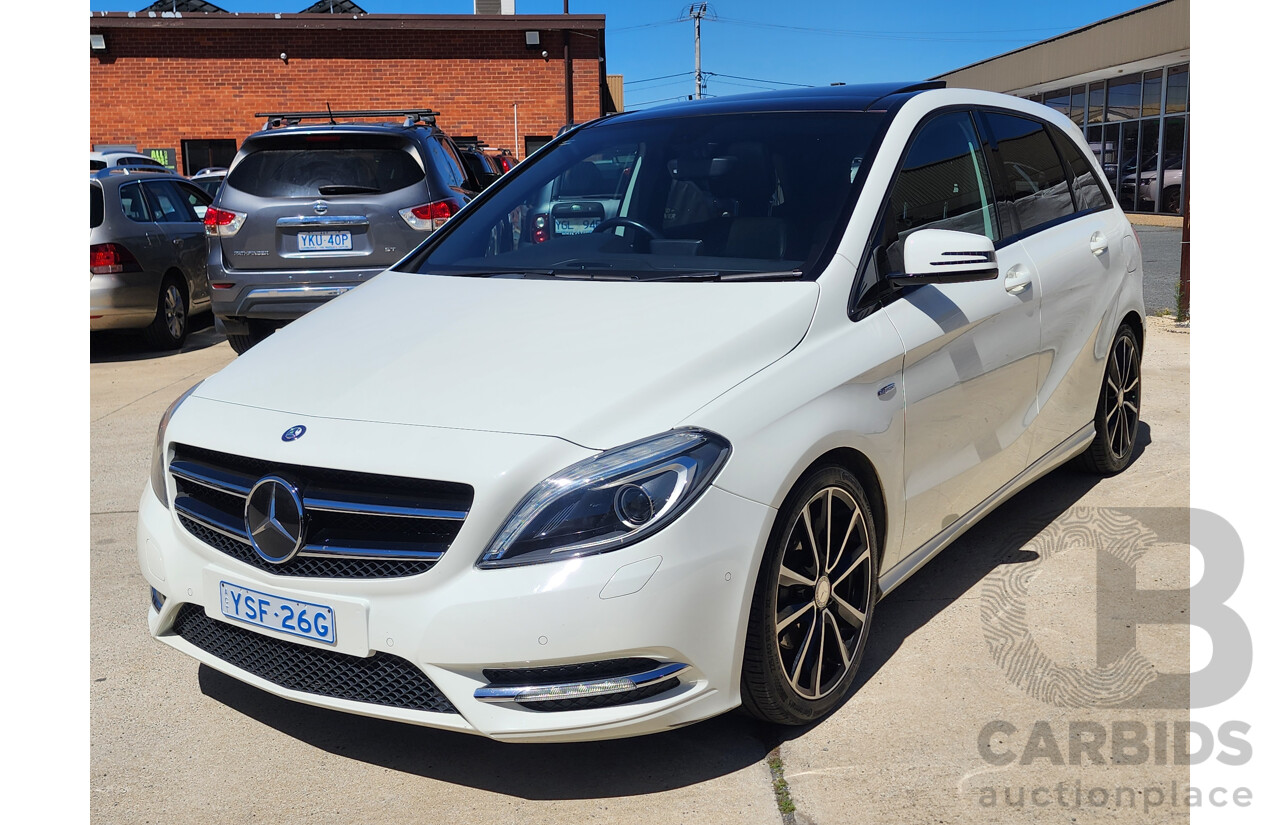 7/2012 Mercedes-Benz B200 BE 246 5d Hatchback White 1.6L