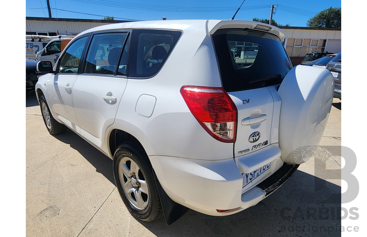9/2006 Toyota Rav4 CV (4x4) ACA33R 4d Wagon White 2.4L