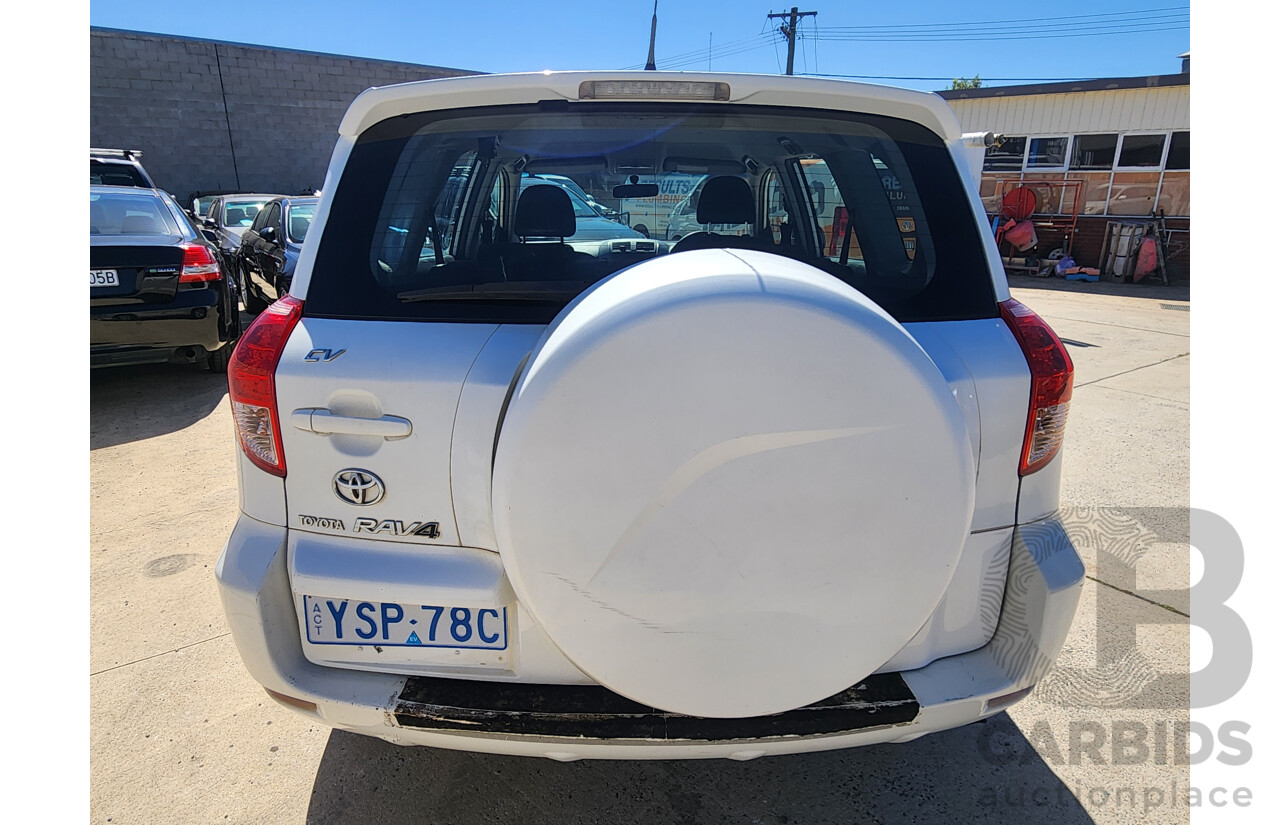9/2006 Toyota Rav4 CV (4x4) ACA33R 4d Wagon White 2.4L