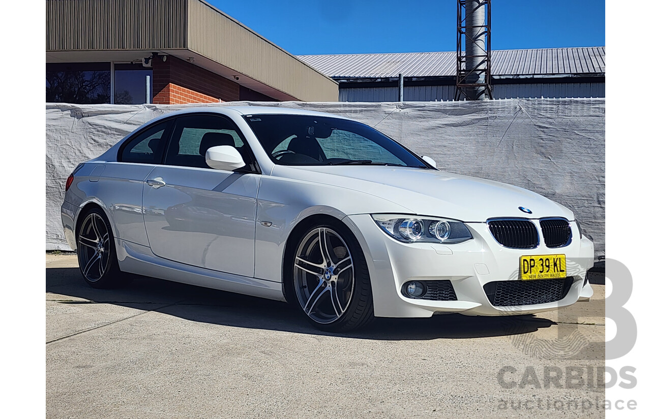 9/2011 Bmw 3 20d E92 MY11 2d Coupe White 2.0L