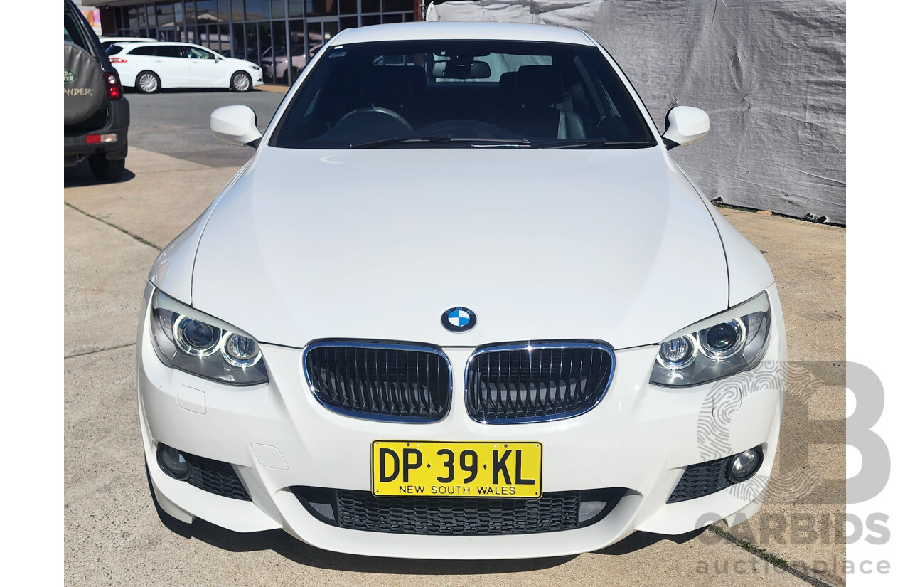 9/2011 Bmw 3 20d E92 MY11 2d Coupe White 2.0L