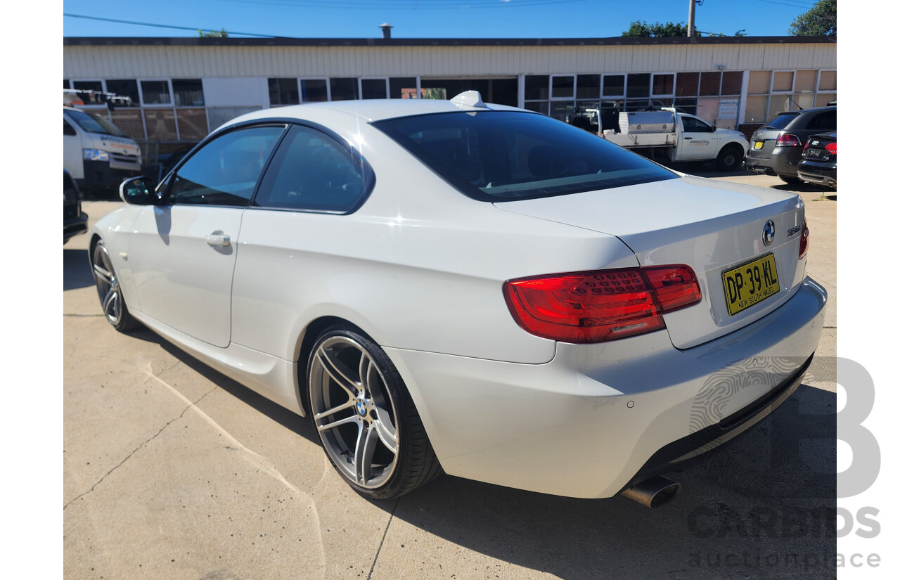 9/2011 Bmw 3 20d E92 MY11 2d Coupe White 2.0L