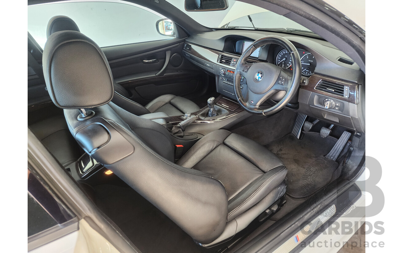 9/2011 Bmw 3 20d E92 MY11 2d Coupe White 2.0L