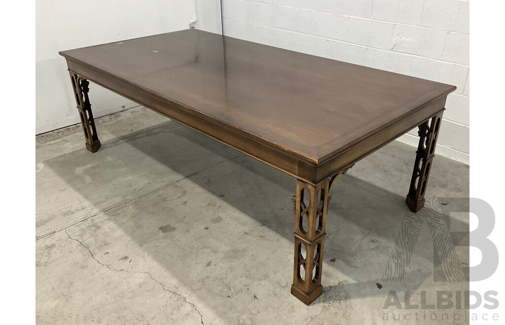 Chinese Chippendale Style Dining Table