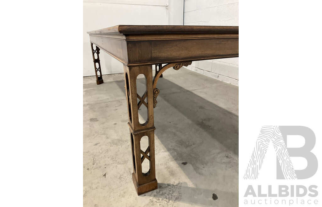 Chinese Chippendale Style Dining Table