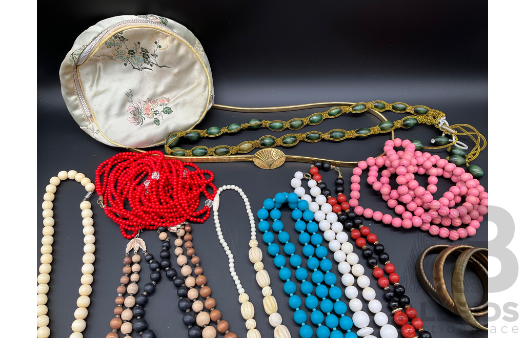 Collection of Vintage Jewellery Items Including Rings, Earrings, Necklaces and More