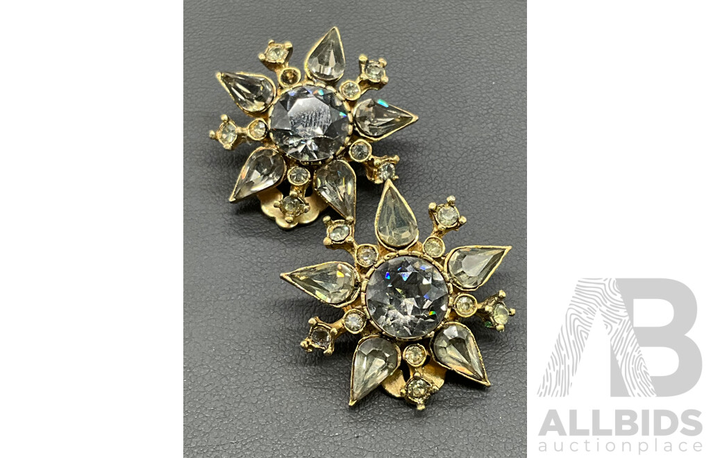 Collection of Vintage Clip-on Earrings, Including Elizabeth Reimer, Florenza, Barns and More - Lot of 6