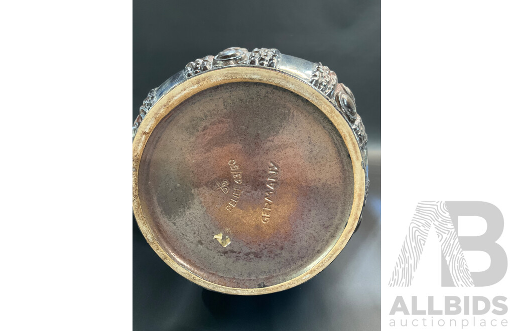 West German DUMLER & BREIDEN Oversize Glazed Ceramic Pitcher - 50cm 