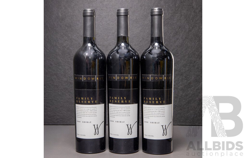 Windowrie Family Reserve Vintage 2000 X 3