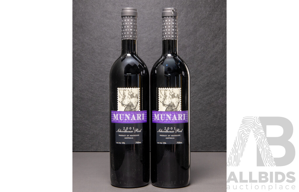 Munari Schoolhouse Red Vintage 2001 X 2