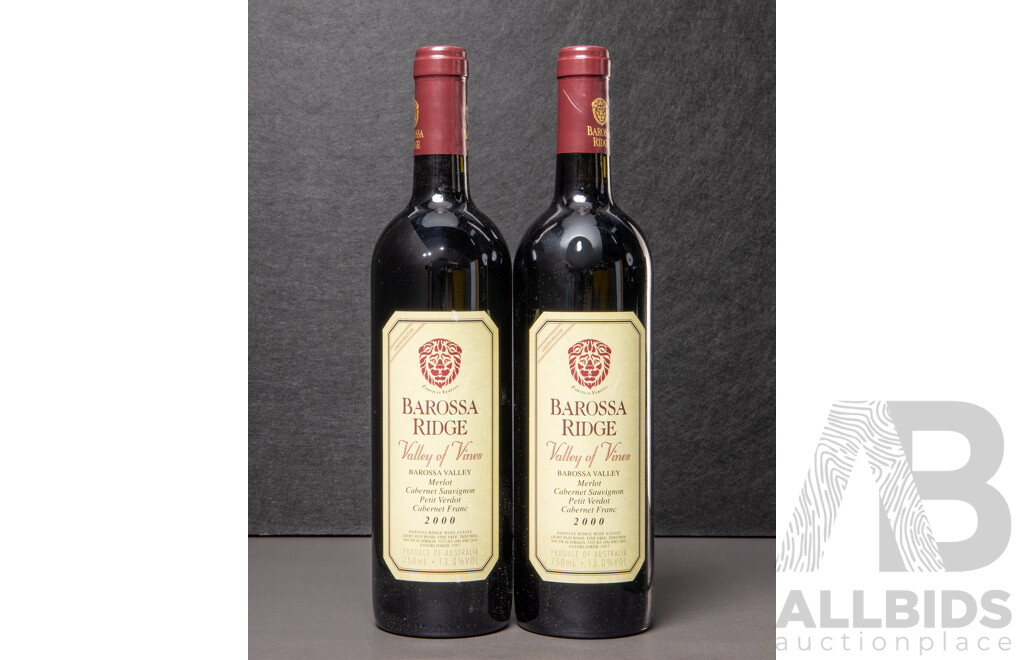 Barossa Ridge Valley of Vines Vintage 2000 X 2