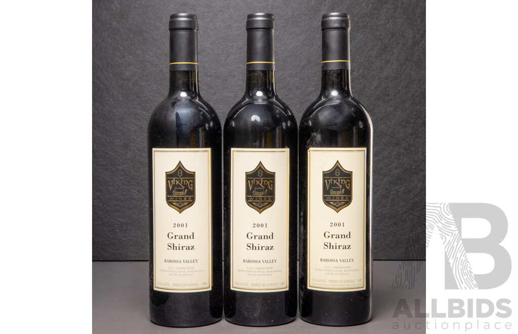 Viking Wines Grand ShirazBarossa Valley Vintage 2001x 3