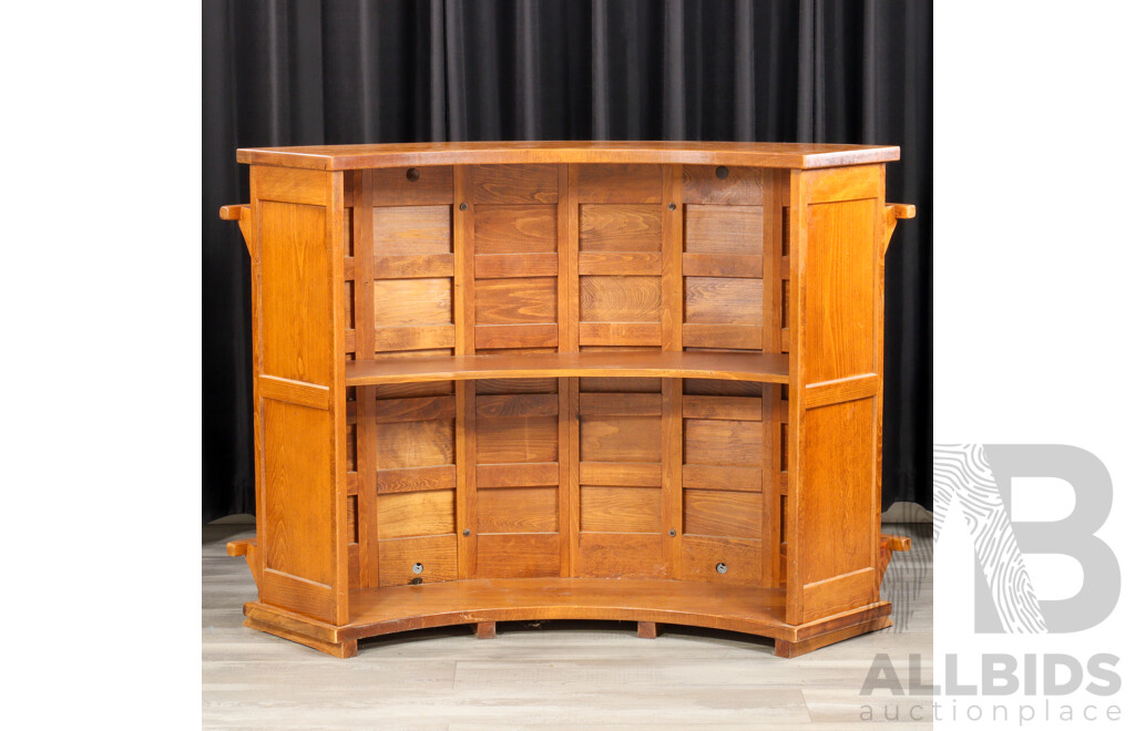 Vintage Curved Bar Unit