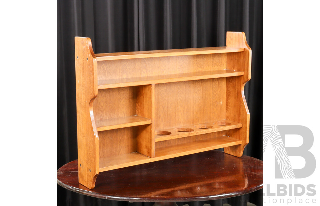 Solid Timber Wall Mount Open Shelf