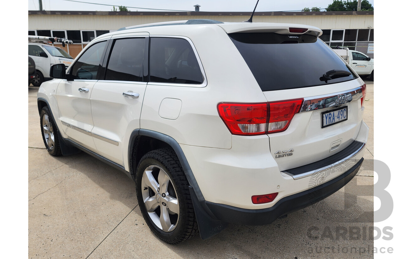 11/2011 Jeep Grand Cherokee Limited (4x4) WK 4d Wagon White 3.6L