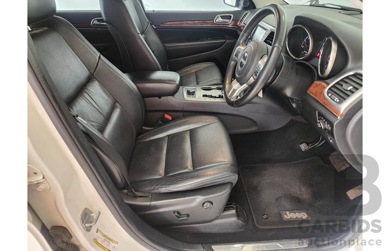 11/2011 Jeep Grand Cherokee Limited (4x4) WK 4d Wagon White 3.6L