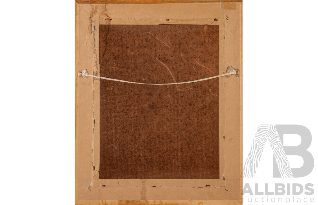 Joshua Smith, (20th Century, Australian, 1905-1995) Hazy Light Through Trees (1970), Wonderful Oil on Canvas on Board, 47 x 39 cm (frame)