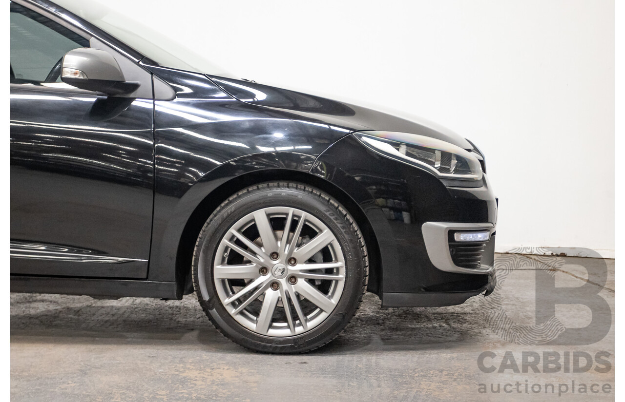06/2016 Renault Megane GT-LINE K95 MY14 4D Wagon Black Turbo 1.2L