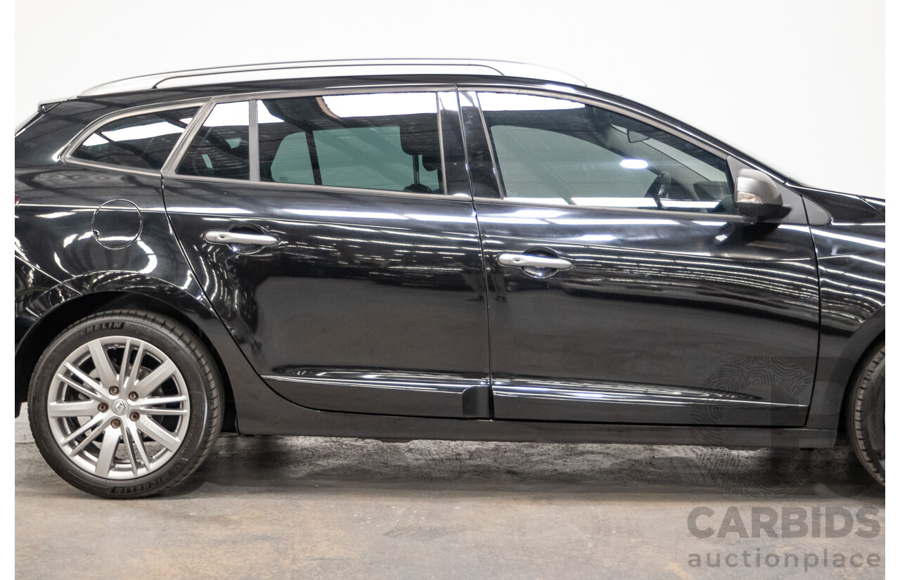 06/2016 Renault Megane GT-LINE K95 MY14 4D Wagon Black Turbo 1.2L
