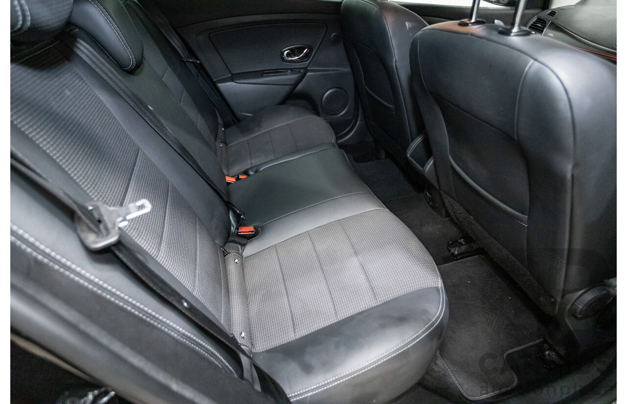 06/2016 Renault Megane GT-LINE K95 MY14 4D Wagon Black Turbo 1.2L