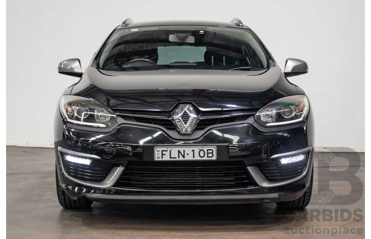 06/2016 Renault Megane GT-LINE K95 MY14 4D Wagon Black Turbo 1.2L