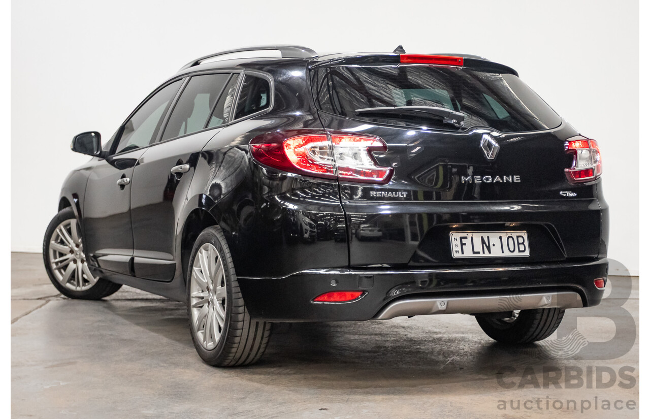 06/2016 Renault Megane GT-LINE K95 MY14 4D Wagon Black Turbo 1.2L