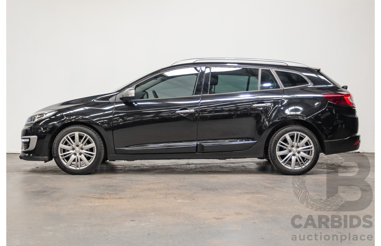 06/2016 Renault Megane GT-LINE K95 MY14 4D Wagon Black Turbo 1.2L