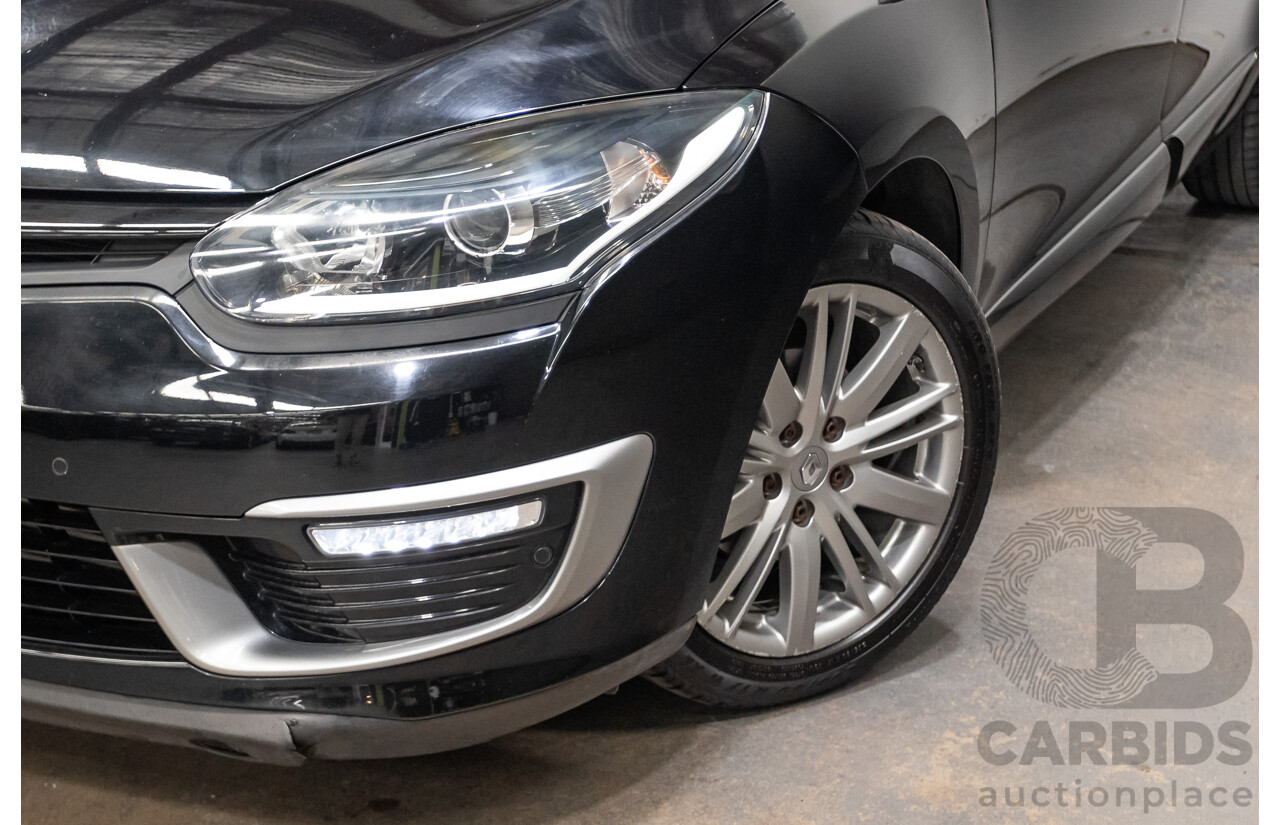 06/2016 Renault Megane GT-LINE K95 MY14 4D Wagon Black Turbo 1.2L