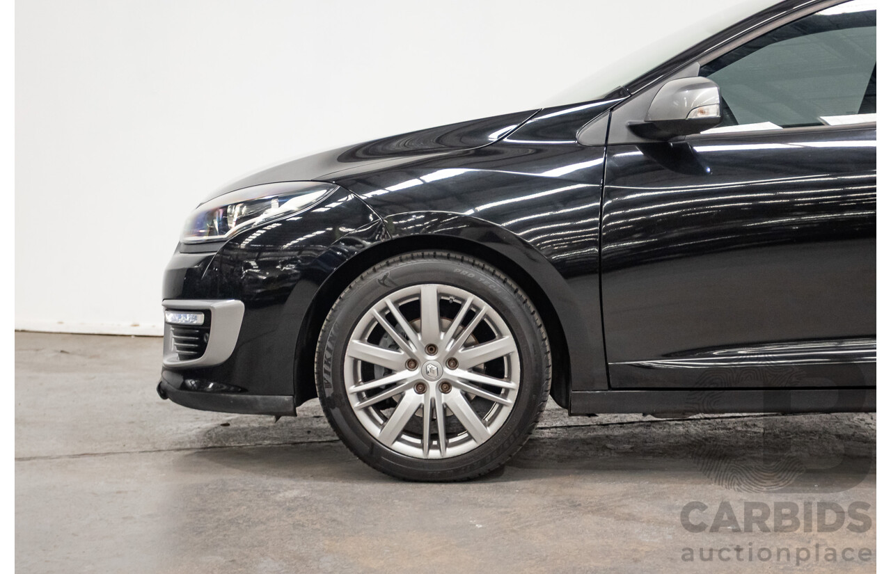 06/2016 Renault Megane GT-LINE K95 MY14 4D Wagon Black Turbo 1.2L