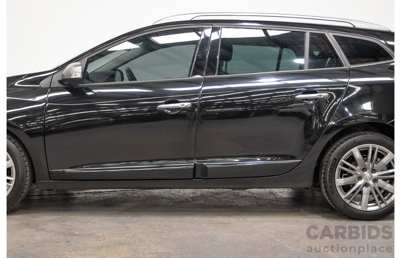 06/2016 Renault Megane GT-LINE K95 MY14 4D Wagon Black Turbo 1.2L
