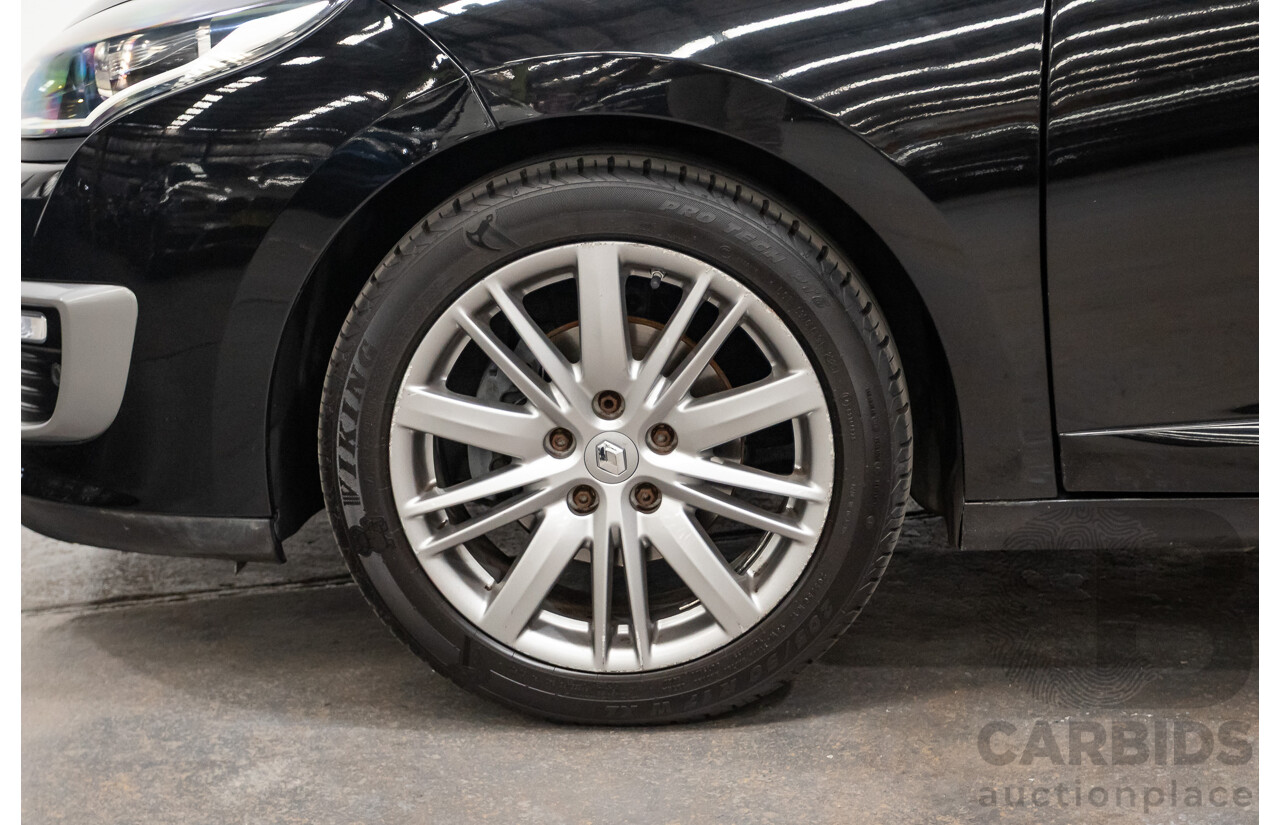 06/2016 Renault Megane GT-LINE K95 MY14 4D Wagon Black Turbo 1.2L