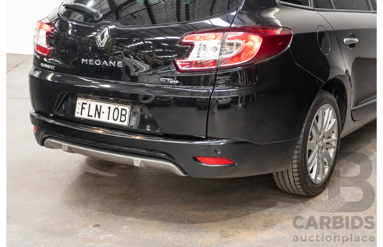 06/2016 Renault Megane GT-LINE K95 MY14 4D Wagon Black Turbo 1.2L