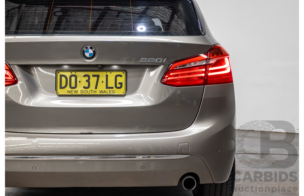6/2017 BMW 220i Active Tourer Luxury Line F45 MY18 4D Wagon Sparkling Brown Metallic Turbo 2.0L