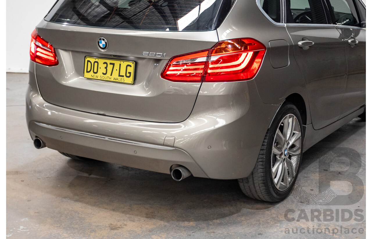 6/2017 BMW 220i Active Tourer Luxury Line F45 MY18 4D Wagon Sparkling Brown Metallic Turbo 2.0L