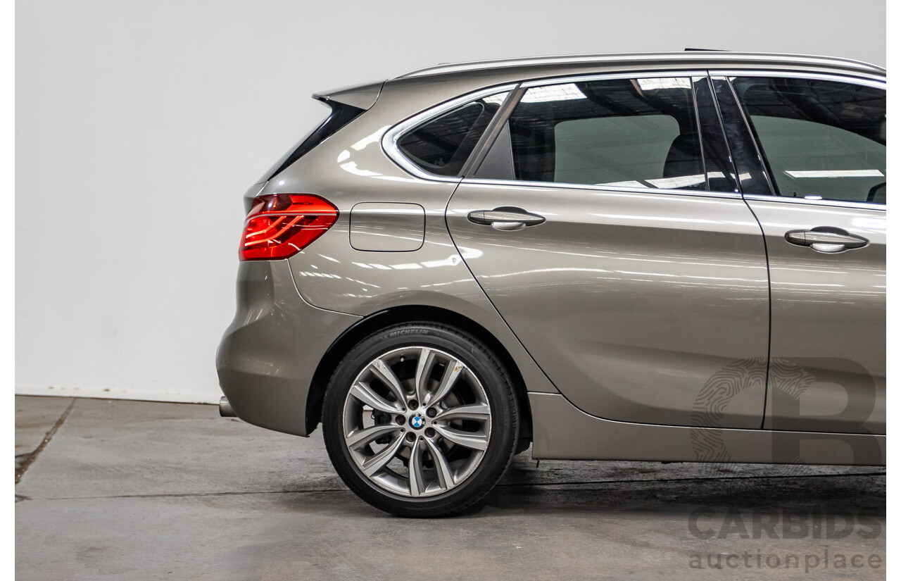 6/2017 BMW 220i Active Tourer Luxury Line F45 MY18 4D Wagon Sparkling Brown Metallic Turbo 2.0L