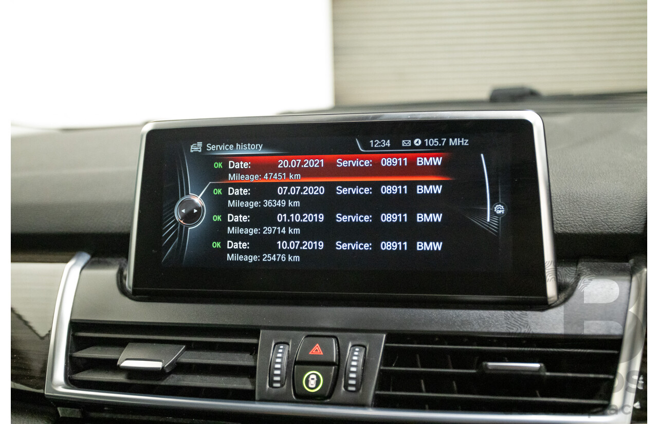 6/2017 BMW 220i Active Tourer Luxury Line F45 MY18 4D Wagon Sparkling Brown Metallic Turbo 2.0L