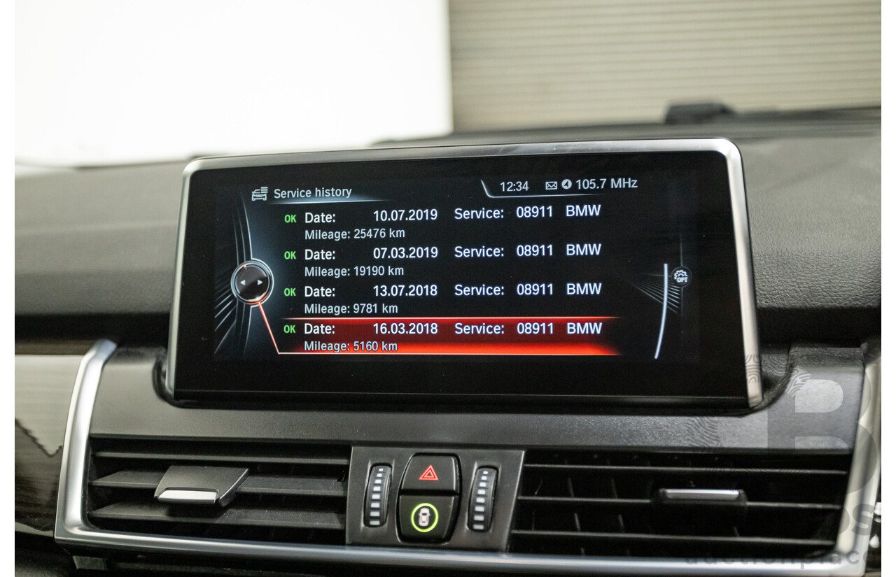 6/2017 BMW 220i Active Tourer Luxury Line F45 MY18 4D Wagon Sparkling Brown Metallic Turbo 2.0L