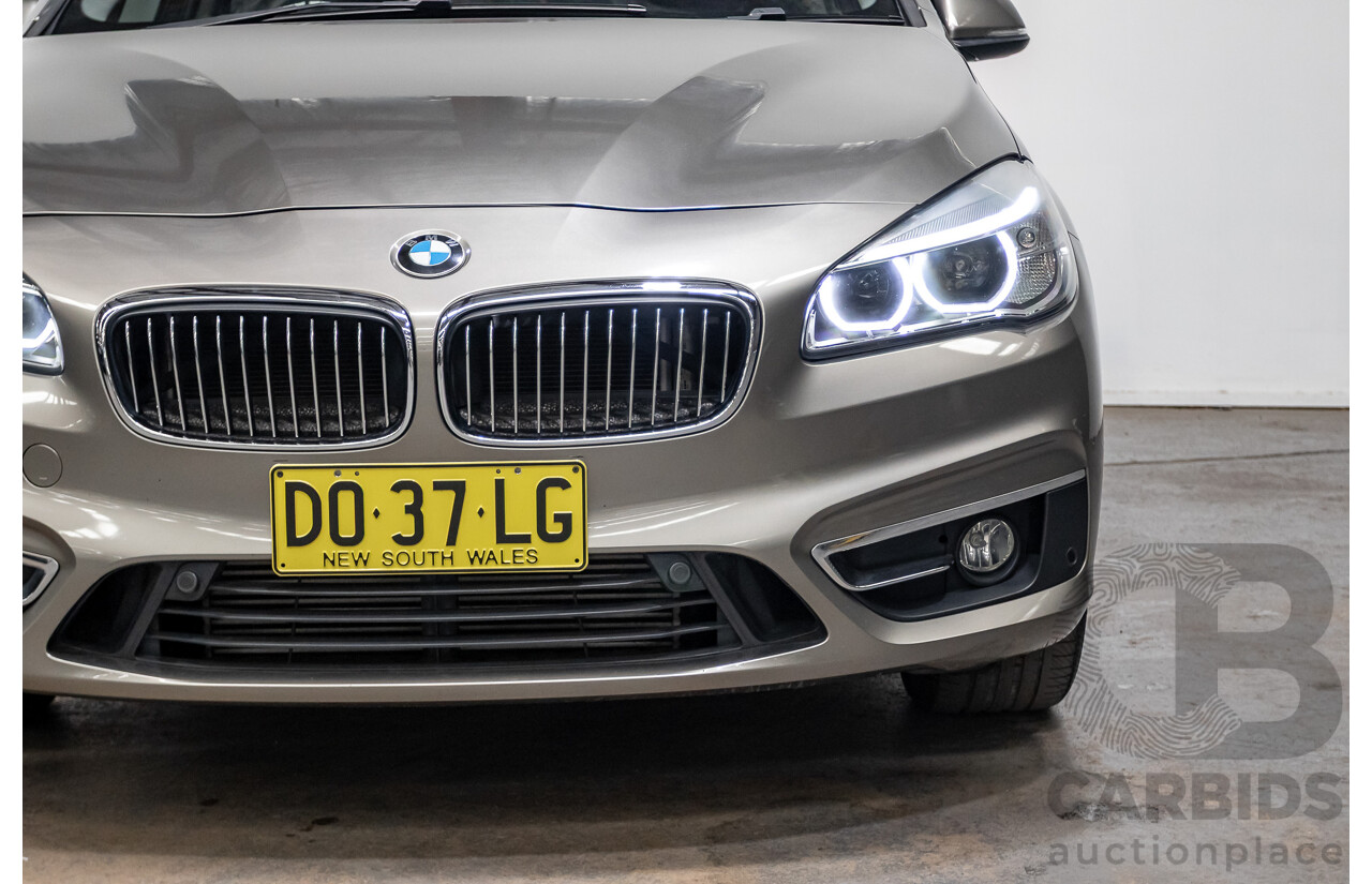 6/2017 BMW 220i Active Tourer Luxury Line F45 MY18 4D Wagon Sparkling Brown Metallic Turbo 2.0L