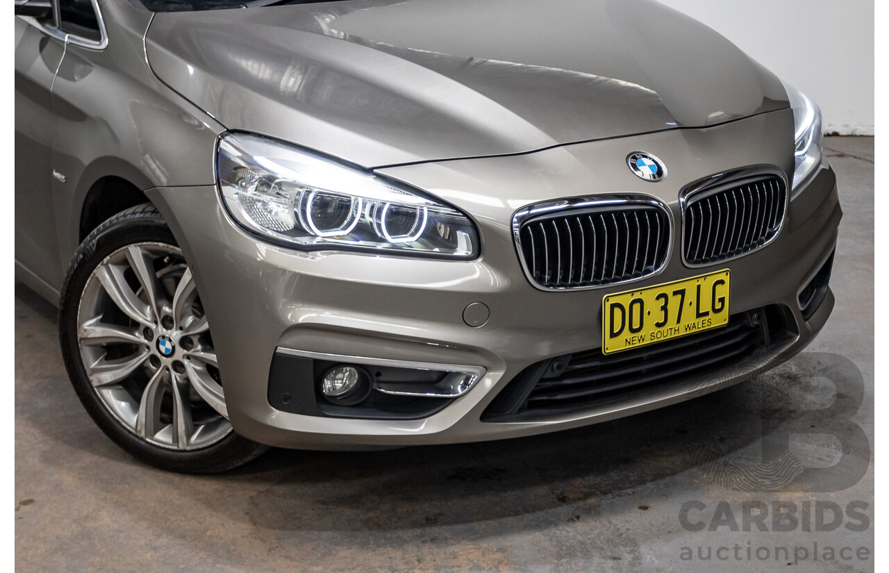 6/2017 BMW 220i Active Tourer Luxury Line F45 MY18 4D Wagon Sparkling Brown Metallic Turbo 2.0L