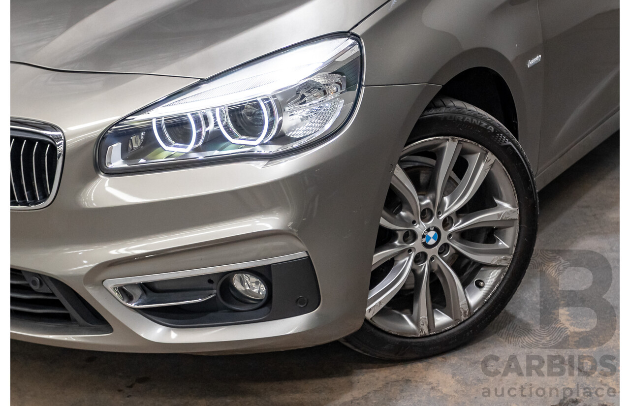 6/2017 BMW 220i Active Tourer Luxury Line F45 MY18 4D Wagon Sparkling Brown Metallic Turbo 2.0L