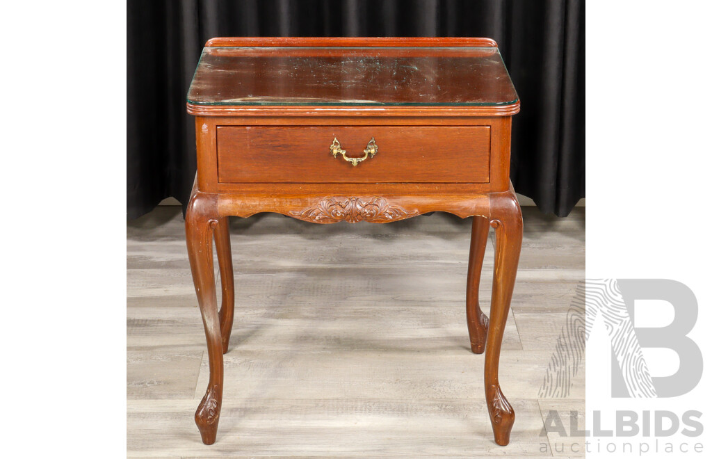Mahogany Single Drawer Bedside Chest
