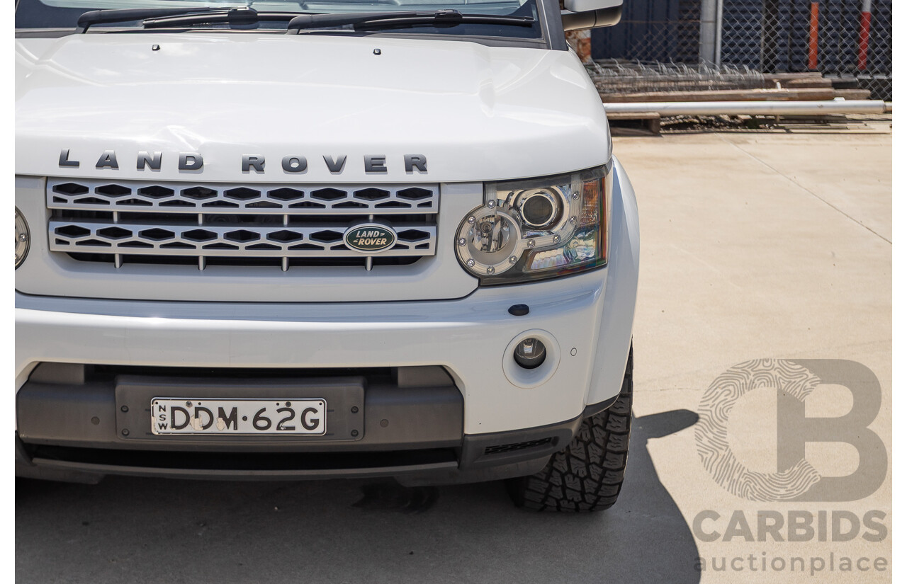 5/2012 Land Rover Discovery 4 3.0 SDV6 HSE MY12 4d Wagon Fuji White Turbo Diesel V6 3.0L - 7 Seater