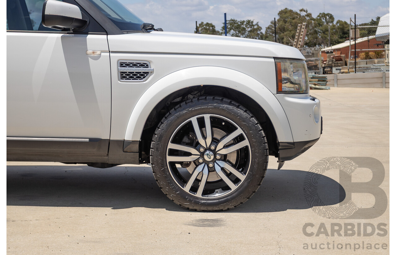 5/2012 Land Rover Discovery 4 3.0 SDV6 HSE MY12 4d Wagon Fuji White Turbo Diesel V6 3.0L - 7 Seater